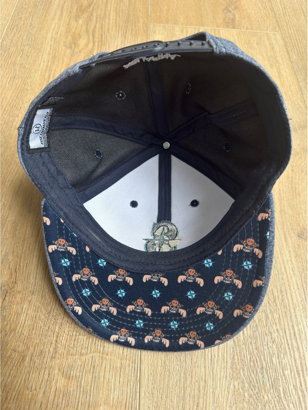 Seattle Mariners Aquafina Moose Snapback Hat MLB Melange Gray Novelty Brim Cap - Picture 3 of 9